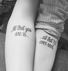 A Message Of Love Couple Tattoo Design Meaningful Couple Tattoos Meaningful Tattoos Crayon Married Couple Tattoos Best Couple Tattoos Couple Tattoos Sayings