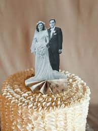 Diy Heirloom Cake Topper 50th Wedding Anniversary Cakes 50th Wedding Anniversary Party 50th Anniversary Cakes