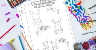 How To Draw A Bunny Coloring Pages Easy Tutorial