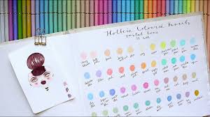 The wooden case makes them easy to hold and control. Holbein 50 Pastel Pencil Set Swatches Youtube