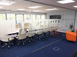 Glass Partitions At Premier Jobs Uk Limited Calne Wiltshire Glazed Office Partition Wall