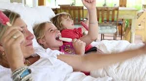 Eating Popsicles Bed Stock Footage Video (100% Royalty-free) 13560971