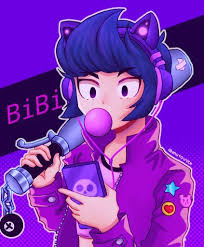 Bibi is an epic brawler who attacks with a baseball bat, hitting enemies in a close range arc. Pin By Kiri Hub On Bravl Stars Star Wallpaper Brawl Stars