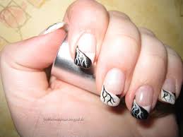 Nail art herbst verwendete produkte: Popular Nageldesign Schwarz Weiss Galerie Image Desain Interior Exterior