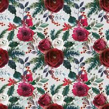 Christmas Fabric Floral Fabric Flower Fabric Cotton Fabric Organic Fabric Knit Fabric W Floral Baby Shower Invitations Watercolor Fabric Christmas Fabric