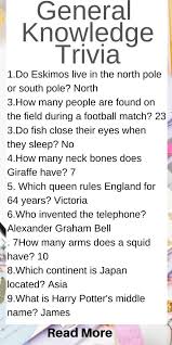Well, what do you know? 15 Fun Trivia Categories Questions And Answers Kids N Clicks