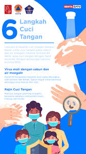 Poster 6 langkah cuci tangan. 6 Langkah Cuci Tangan