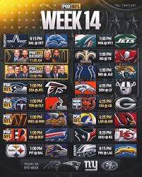 NFL's Week 14 Schedule … 🏈