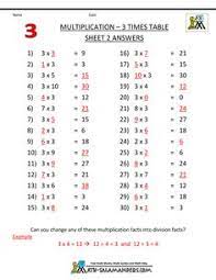 Multiplication Fact Sheets 3 Times Table 2ans Gif 1 000 1 294 Pixels 8th Grade Math Worksheets Math Worksheets Math Review Worksheets