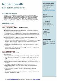 Macerich's policies and procedures and promote outstanding customer service. Real Estate Associate Resume Samples Qwikresume