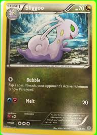 Most bug pokémon grow quickly and evolve sooner. Sliggoo Ancient Origins 59 Pokemon Card