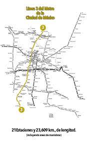Metro line 3 » mexico city metro system. Linea 3 Del Metro De La Ciudad De Mexico Mexico Real