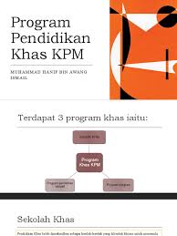 Pusat sumber bahagian pendidikan khas. Program Pendidikan Khas Kpm