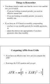 This is where the annual percentage rate (apr) comes in. 1 4 Interest Rate Calculations And Returns Pdf Free Download