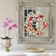 How to hang a mirror over furniture or fireplace mantel. How To Make An Ornament Christmas Wreath Video