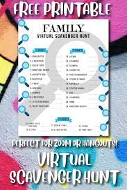 It would also work well as a halloween party, or christmas party scavenger hunt. Virtual Scavenger Hunt Free Printable Scavenger Hunt Charades For Kids Virtual Families