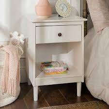 Maybe you would like to learn more about one of these? White One Drawer Wood Nightstand Kirklands