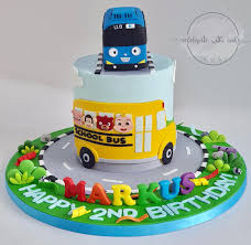 Cocomelon theme cake topper / cake centerpiece is perfect for a to decorate the themed cake digital file includes: Celebrate With Cake Tayo And Cocomelon Bus Single Tier Cake