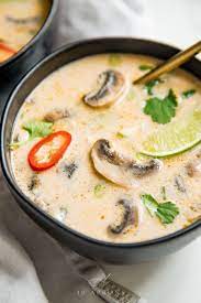 Best Ever Tom Kha Gai Soup Thai Coconut Chicken Soup Recipe Delicious Soup Recipes Thai Coconut Chicken Soup