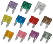 Mini Atm Style 3 Amp Automotive Fuse Violet Color 5 Pack