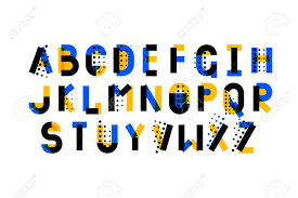 Different computer fonts have names, and you can identify them by their features. Modern Fancy Pop Art Geometry Font Alphabet Handwritten Font Letters Hand Lettering Font For Your Design Slogan Decor Postcard Greeting Motivation Quotes Message Royalty Free Cliparts Vectors And Stock Illustration Image 136513066