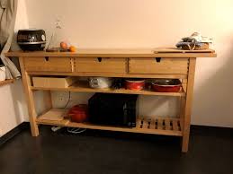 Plain ikea kallax gets upgraded to office sideboard. Ikea Norden Sideboard Kuche Birke Massiv Kaufen Auf Ricardo