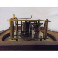 AJ Gunn & Co. Dover, Mahogany Fusee Dial Clock with cream dial, Roman  numerals, pendulum & key