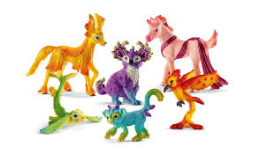 Schleich Bayala Toy Fantasy Figurines Mythical Animal Set 6 Baby Rainbow Animals Mythical Animal Fantasy Figurine Animals