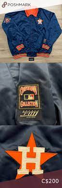 Rare 90s Houston Astros Reversible Satin Bomber Mackage Leather Jacket Black Leather Jacket Men Brown Leather Bomber Jacket