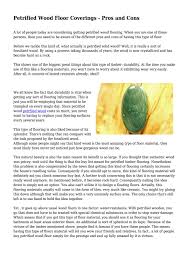 Furniture, cabinetry, veneers, flooring, musical instruments, and interior trim. Petrified Wood Floor Coverings Pros And Cons By Onbusinessnext Issuu