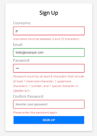 At least 1 upper case, numeric, and special character must be embedded somewhere in the middle of the password, and not just passwords must be at least 10 characters in length, but can be much longer. Master Javascript Form Validation By Building A Form From Scratch