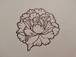 Maybe you would like to learn more about one of these? Black Outline Peony Flower Tattoo Design