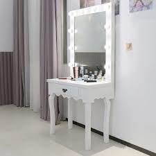 Standard price $299.99 sale price $239.99. White Dressing Table Led Bulbs Mirror Set Bedroom Makeup Desk Hollywood Style Ebay