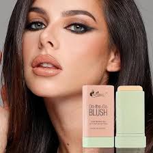 Multi Cheeks Stick,Natural Matte Cheek Tint Blush,Smooth Rotating Blush  Cream,Long Lasting Natural Cheek Tint Blushes Stick For Women Girls