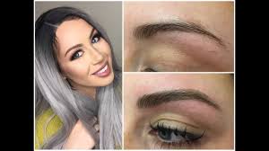 Microblading is a type of tattoo that will give you perfectly shaped brows without any makeup. Microblading Eyebrow Tattoo Experience Before And After Cc Clarke Beauty Youtube
