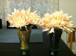 Faux Flowers From The Dollar Store In Glass Coke Cups With Popcorn Or Coffee Grains Faux Flowers Dollar Stores Coffee Grain