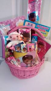 Birthday Gift Baskets For Kids Now 55 Sale Doc Mcstuffins Pink Girl S Gift Basket Girl Gift Baskets Kids Gift Baskets Kids Easter Basket