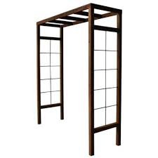 Pergola Bois Blooma Marron Pergola Utomhusliv Spalje