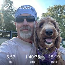 Maggie and shared another sunset while walking. #runningdoodle