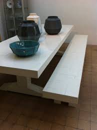 Esszimmer ideen holztisch mit bank ideen. Tisch Bank Keramik Holztisch Esstisch Sitzbank
