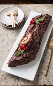 Yule Log In Terms Of Showstopping Christmas Desserts A Yule Log Does The Trick Our Recipe Showcases A Vel Chocolate Roulade Yule Log Recipe Holiday Desserts