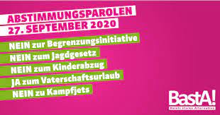 Juni 2021 stimmen die stimmberechtigten der stadt bern über eine städtische vorlage ab. Basta Parolenfassung 27 September 2020