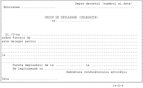 Model completat ordin de deplasare contabilitate. Ordin De Deplasare Delegatie Contabilitate Fiscalitate Monografii Contabile