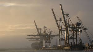 Containerbrucken Ctt Hamburg Landscape Utility Pole Structures