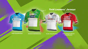 Jerseys symbolising race positions include the yellow jersey, or maillot jaune, from the tour de france, the pink jersey, or maglia rosa, from the giro d'italia, and the red jersey, or la roja, from the vuelta a españa.the first two jerseys were given the same color as the paper their original main sponsors (both sports newspapers) were printed on: The Tour Of The Alps Leader S Jersey Turns To Green Tour Of The Alps