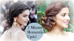 2 Minute Romantic Bun Hairstyle Deepika Padukone Easy Updo Hairstyles Indian Hairstyles Youtube Love the waist band she is wearing with this white saree. 2 minute romantic bun hairstyle deepika padukone easy updo hairstyles indian hairstyles