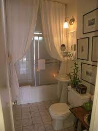 Floor To Ceiling Curtains In Front Of Shower Doors The Curtains Infront Of The Shower To Include Pr Home Floor To Ceiling Curtains Small Apartment Decorating