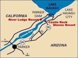 Castle rock shores on the parker strip, parker, arizona. Location Parker Arizona Parker Dam California Parker Strip