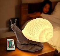 Delta Loom Glowing Snail LED Table Lamp - USB Powered, 15 ...