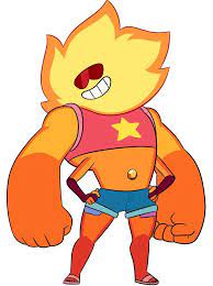 She is a gem fusion of garnet (and by extension ruby and sapphire) and steven. Spoiler Change Your Mind Steven Universe Sunstone Garnet And Steven Steven Universe Characters Steven Universe Comic Steven Universe Fanart